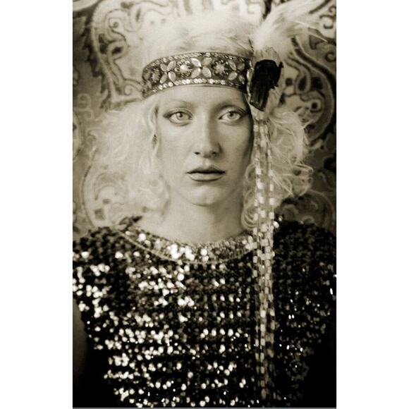 Red Lace 1960s Babydoll Cami Sleeveless Top Hand Dyed Vintage Lingerie Rosette - Picture 13 of 14